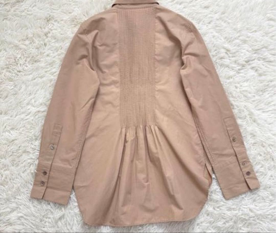 ADORE 長袖 ブラウス シャツ　バックピンタック ギャザー ベージュ 38