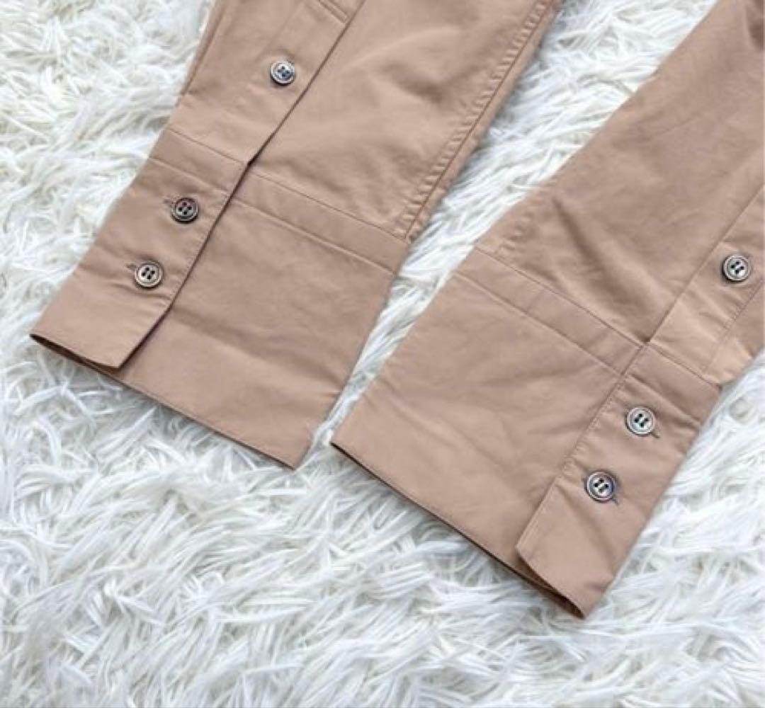 ADORE 長袖 ブラウス シャツ　バックピンタック ギャザー ベージュ 38