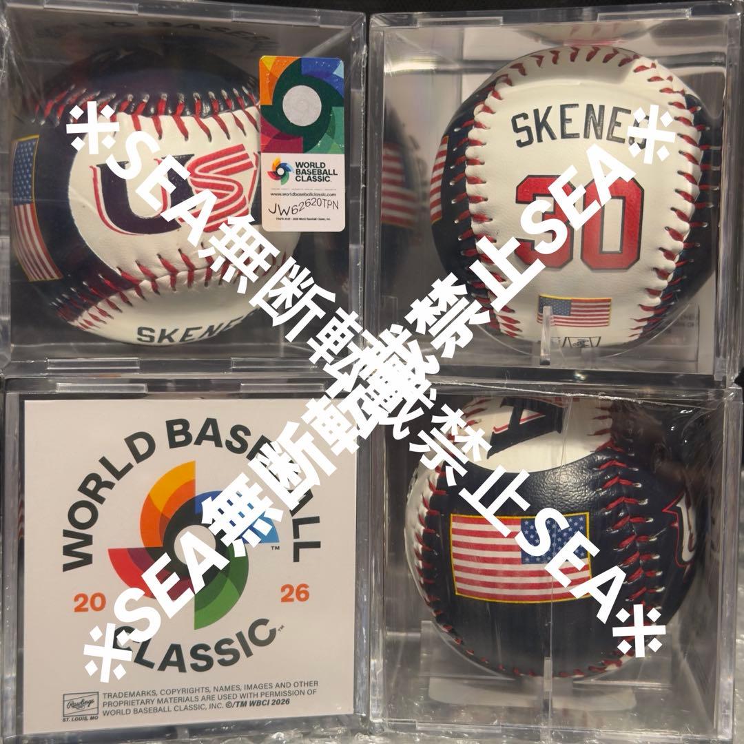 超激レア　2026 WBC アメリカ代表 スキーンズ　 ローリングス 記念ボール