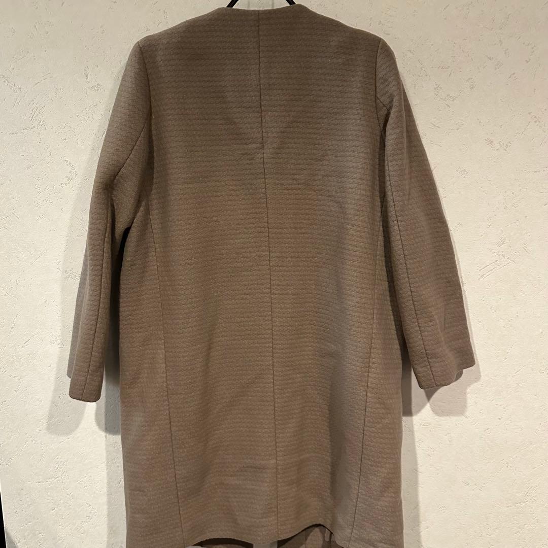 スピックアンドスパンノーブル　ノーカラーコート　40