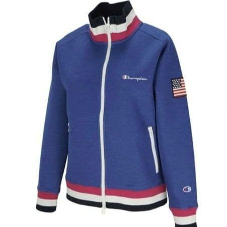 新品 希少 L champion golf wrap-air jacket 青