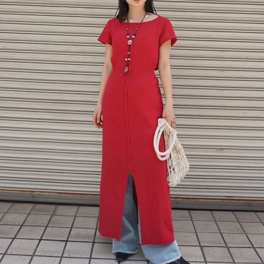 2025 アメリ MEDI 2WAY COTTON MESH DRESS
