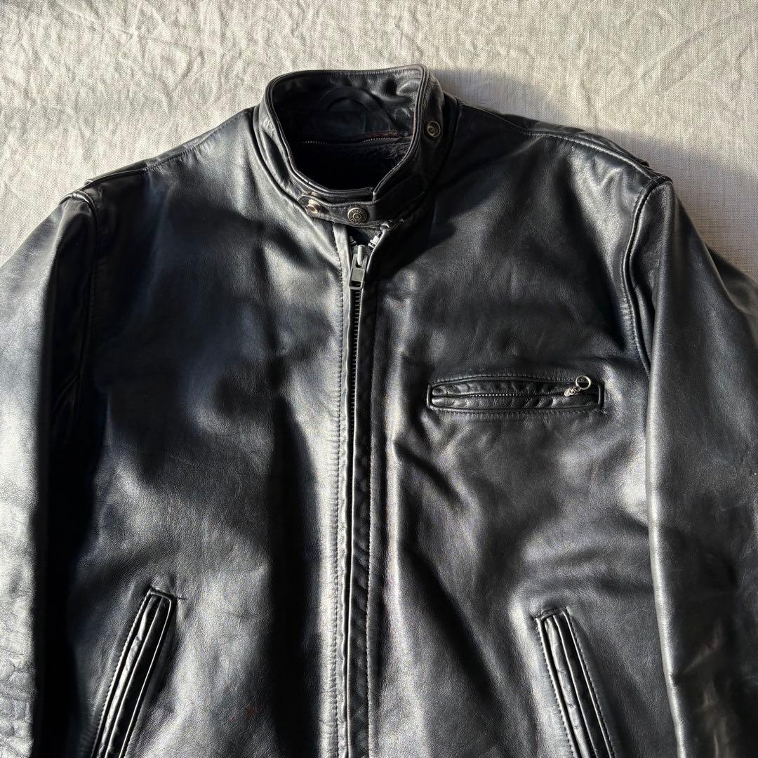 SCHOTT ショット 641 ボアライナー シングルライダース レザー 42