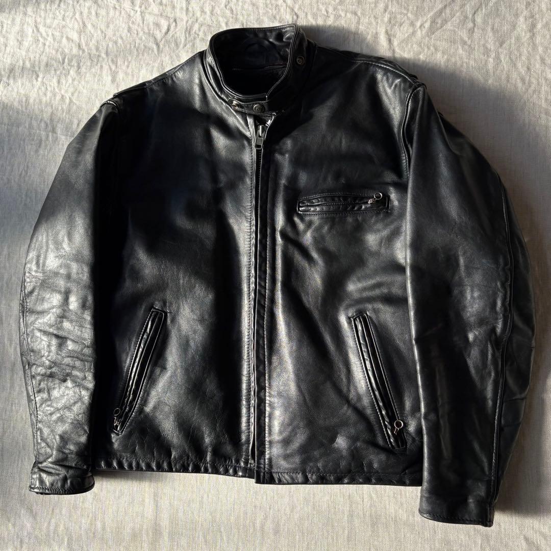 SCHOTT ショット 641 ボアライナー シングルライダース レザー 42