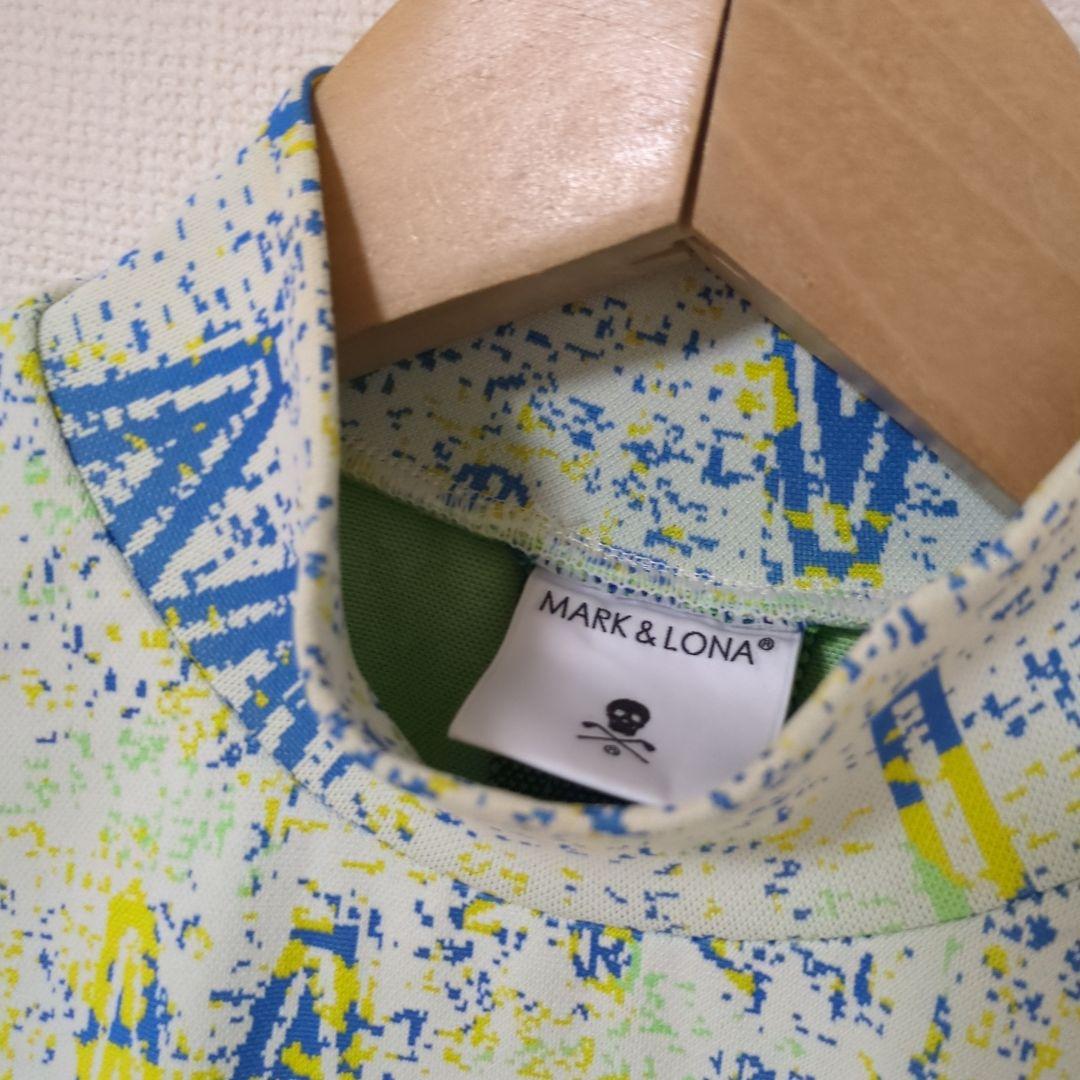 ★美品★MARK & LONA　モザイクロゴモックネックワンピース　38