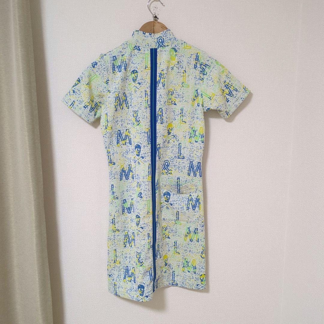 ★美品★MARK & LONA　モザイクロゴモックネックワンピース　38