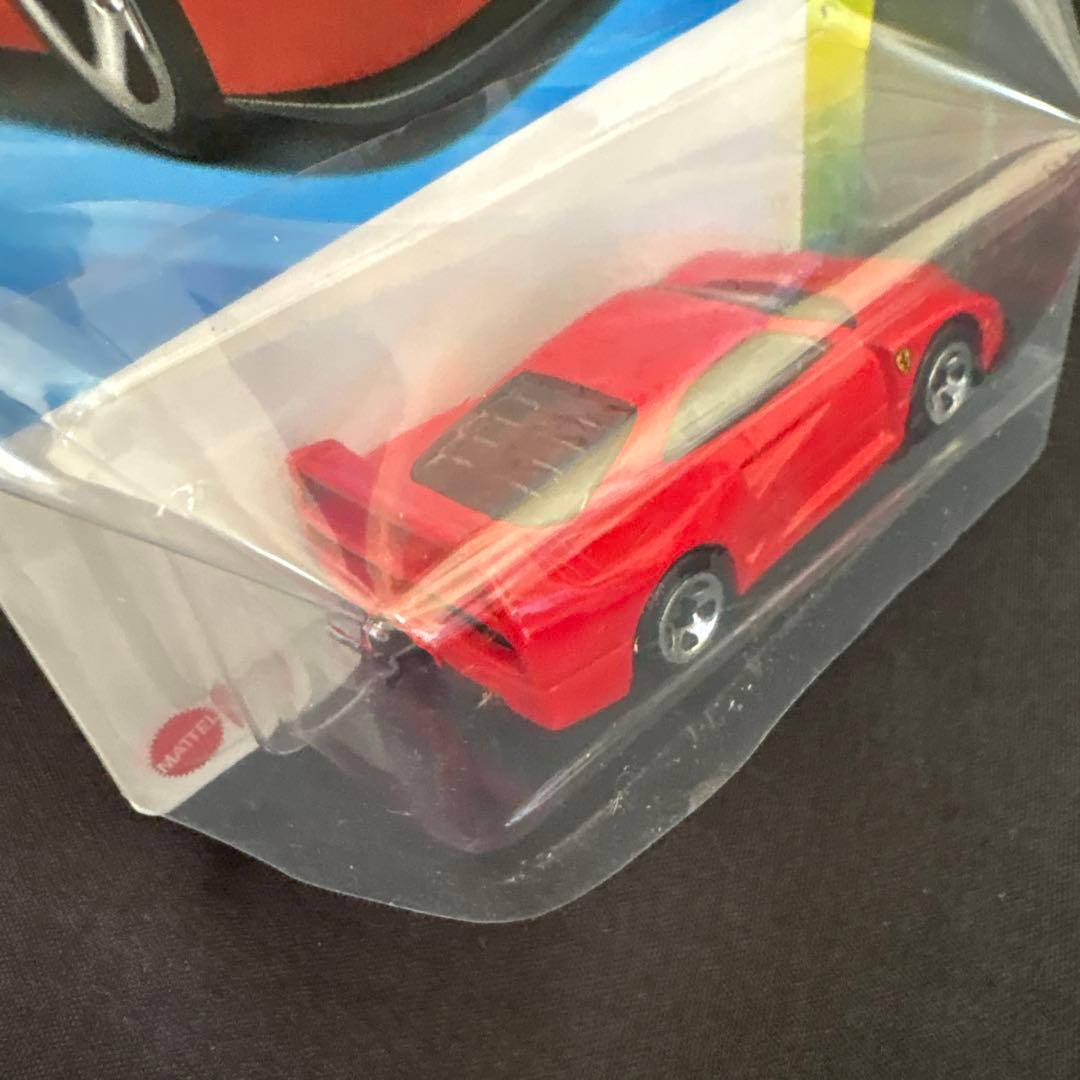 ホットウィール　フェラーリ　F40　コンペティツィオーネ　英語カード　3台