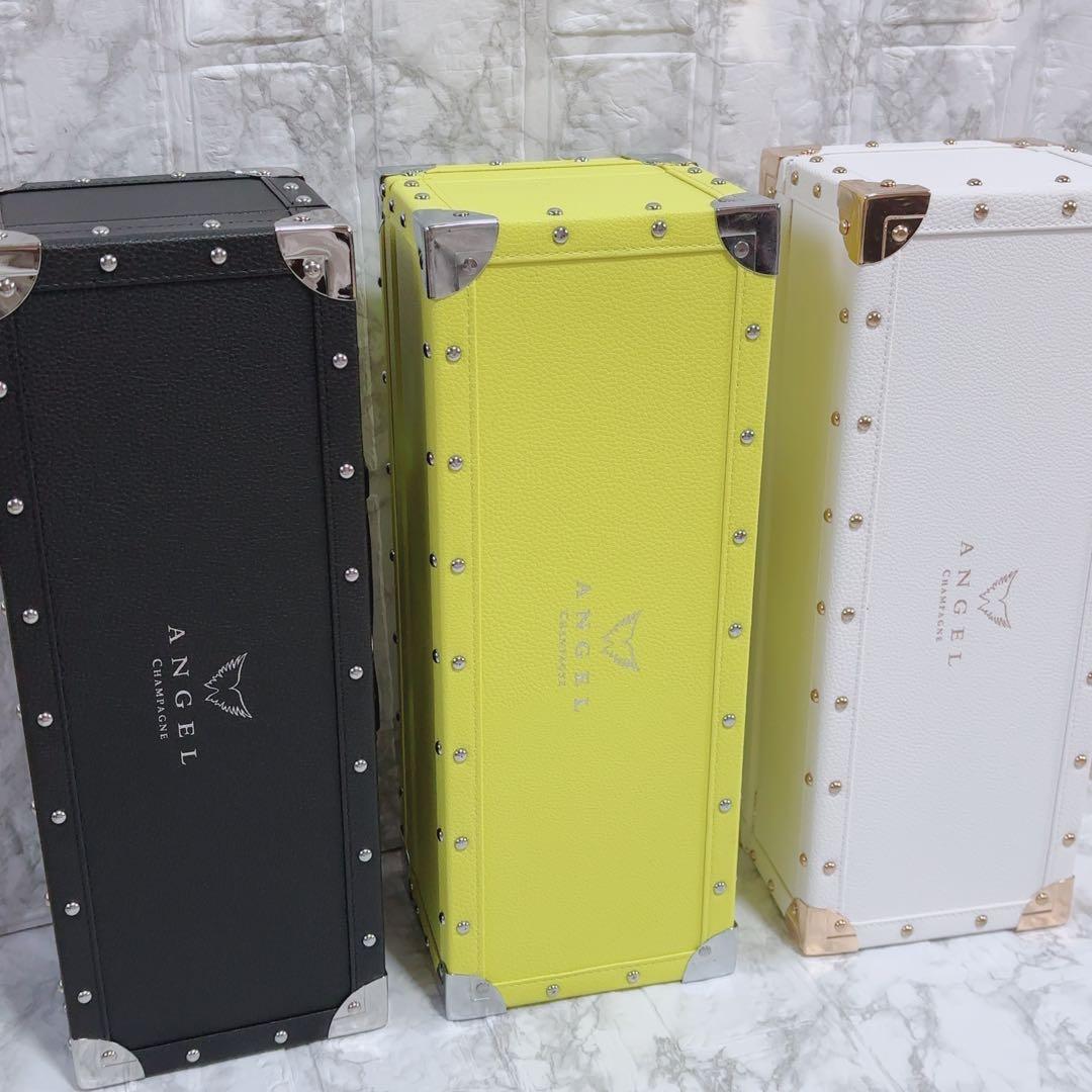 エンジェル　空箱　シャンパン　ケース　ブラック　イエロー　ホワイト　３点