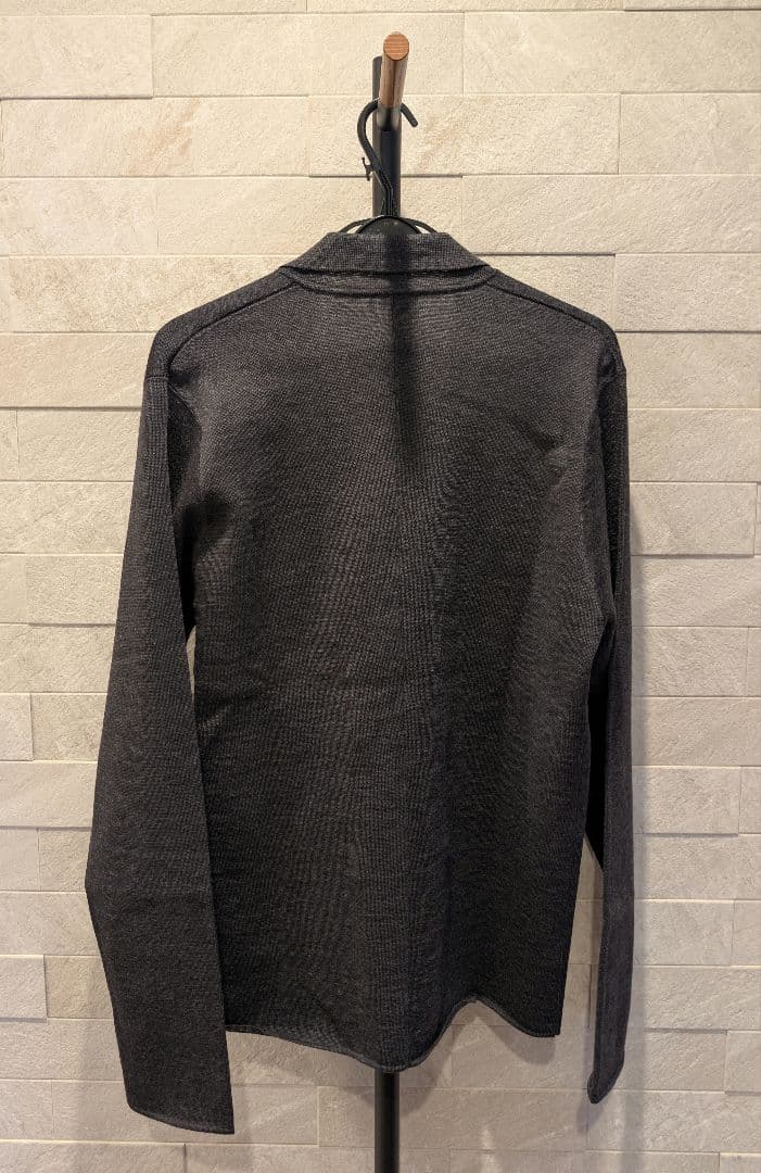 LANVIN メンズニットジャケット　グレー　Mサイズ