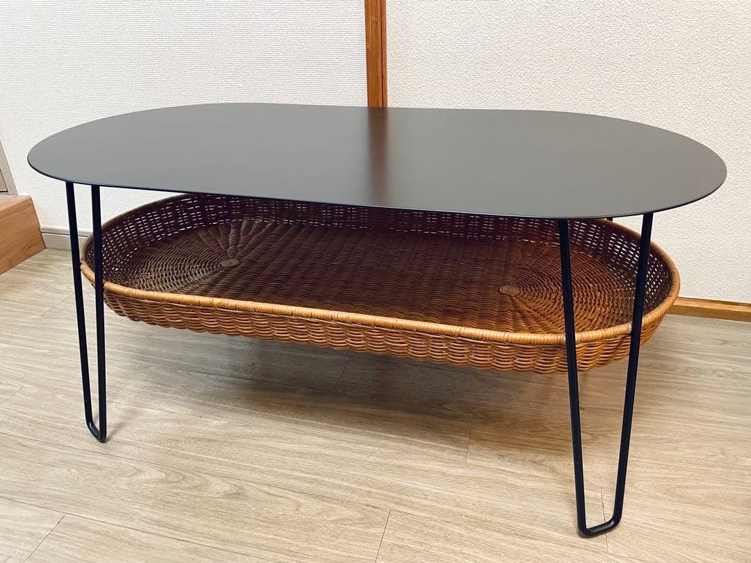 送料込 IDEE WALLABY ローテーブル　ブラック