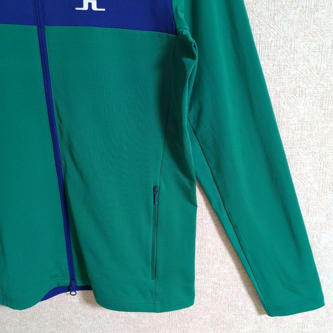 ジェイリンドバーグ ゴルフウェア バイカラー フルジップ ジャケット 裏起毛 M