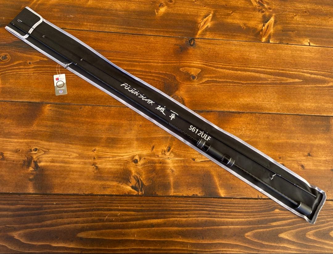 カーボンロッド　アジングロッド　S612ULF 183cm スピニング　ブラック