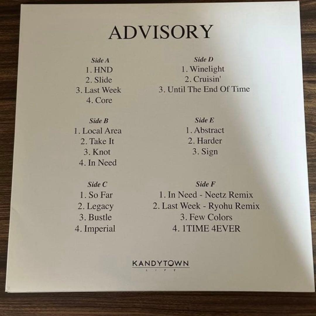 (ポスター付き)kandytown advisory LP レコード