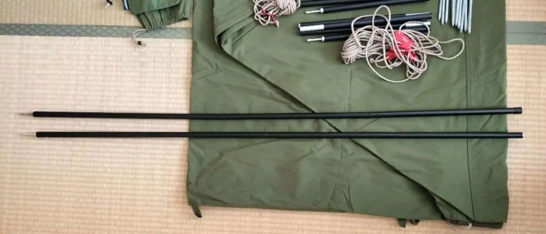 Soomloom パップテント 軍幕 二股化キット付属