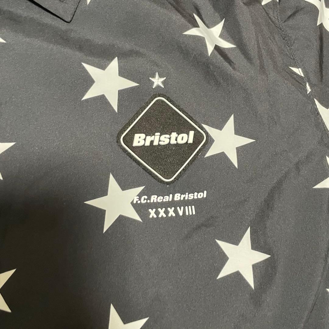 F.C.R.B.　コーチ ジャケット　スター柄　M　ブラック　アウター