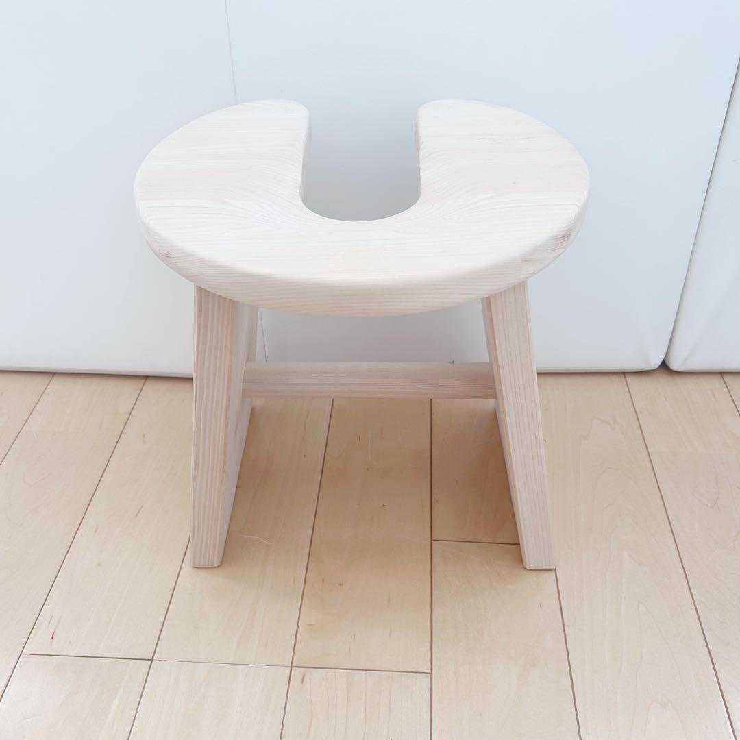 木曽工芸　木製 風呂椅子 癒しの香 国産 ひのき 巾30×奥26.5×高30cm