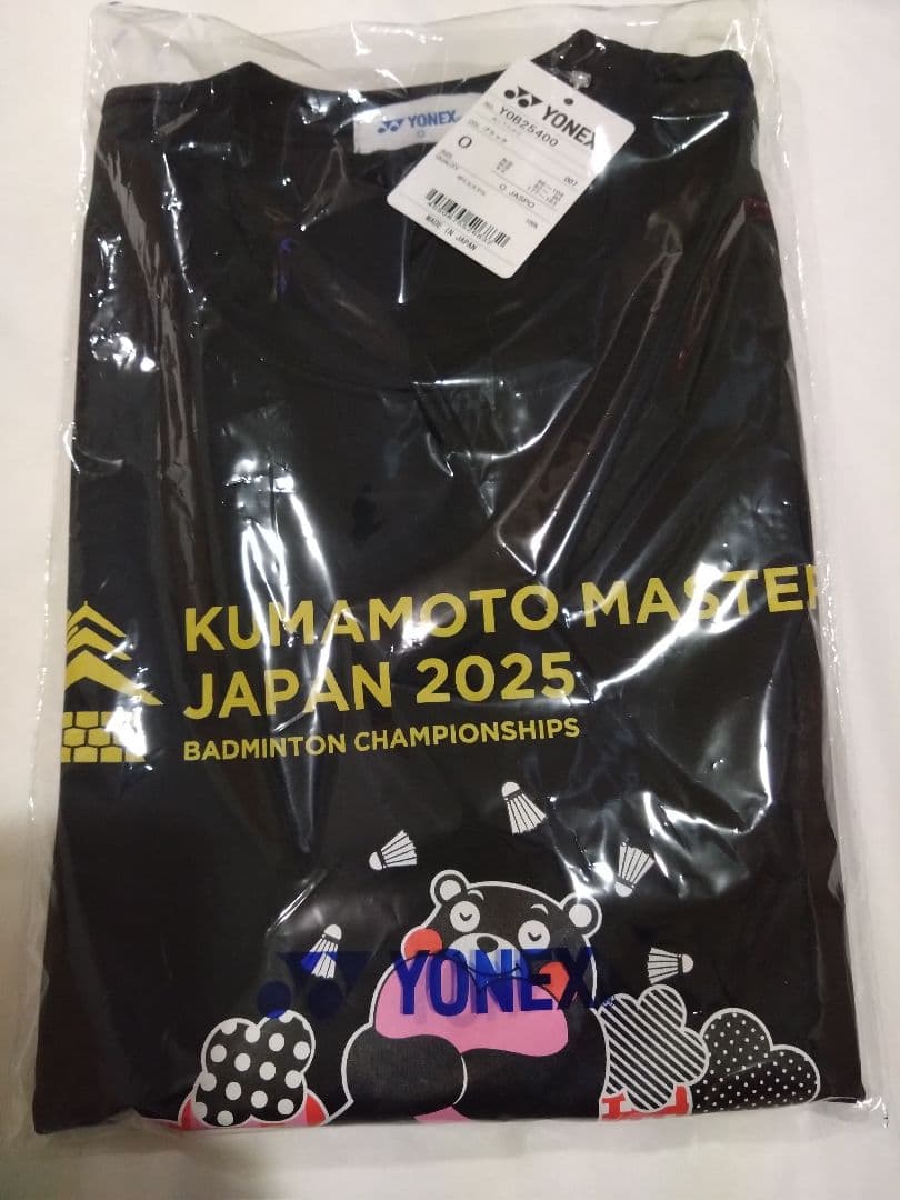 YONEX ヨネックス 2025熊本マスターズ くまモンTシャツ
