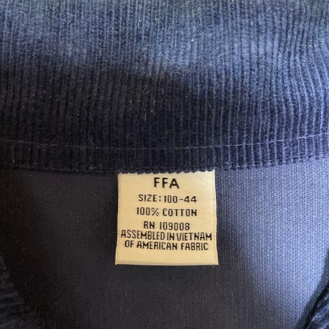 FFAジャケット　バッチ付き　YKK zip コーデュロイジャケット