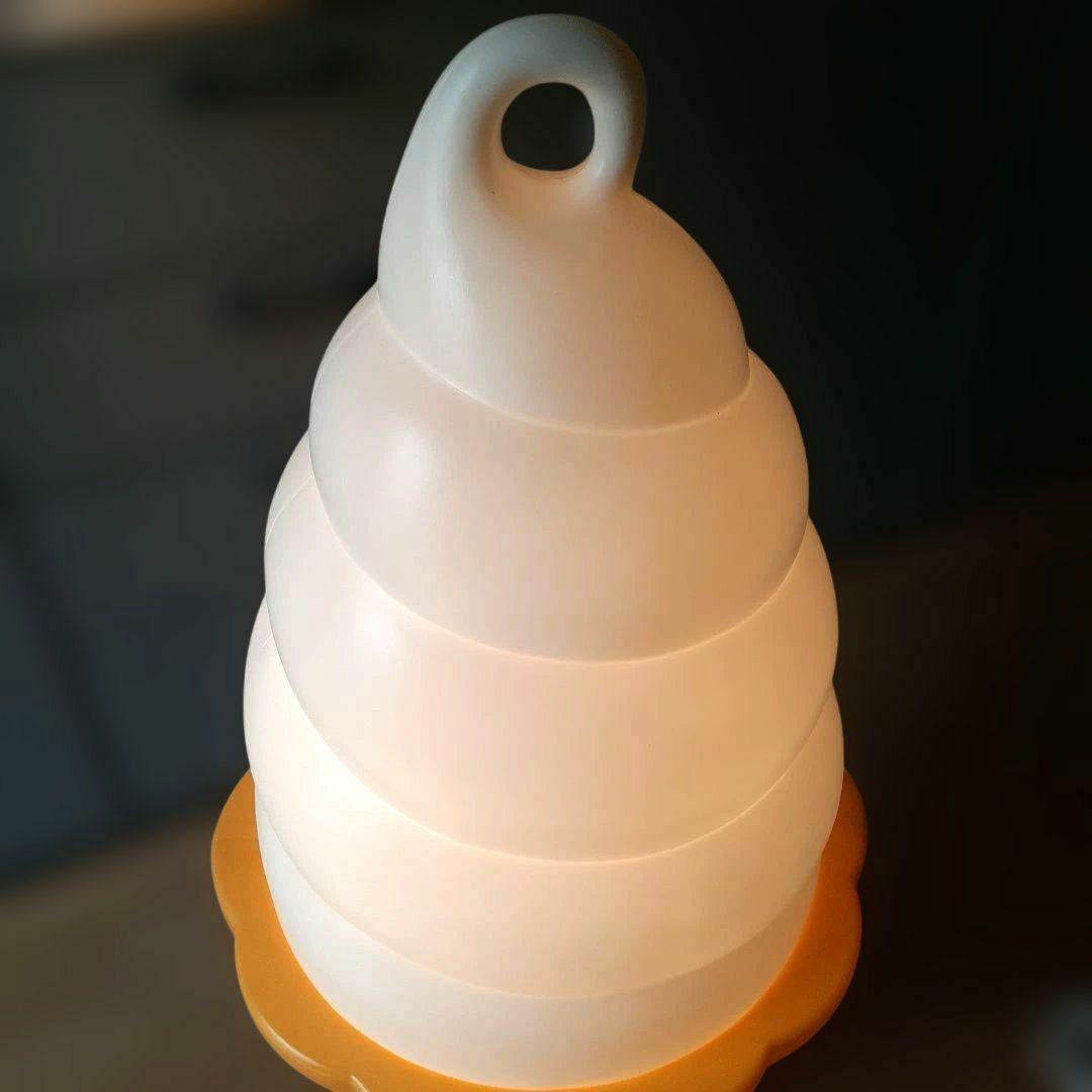 【超美品】TOMI スジャータ ソフトクリーム型スタンド あんどん 業務用看板