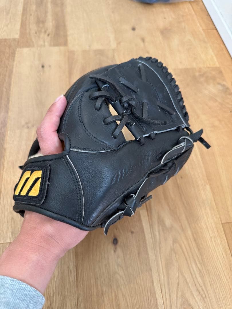 Mizuno ブラックレザーグローブ