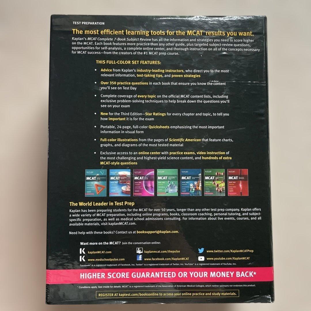 健康・医学 Kaplan MCAT Complete 7-Book Review