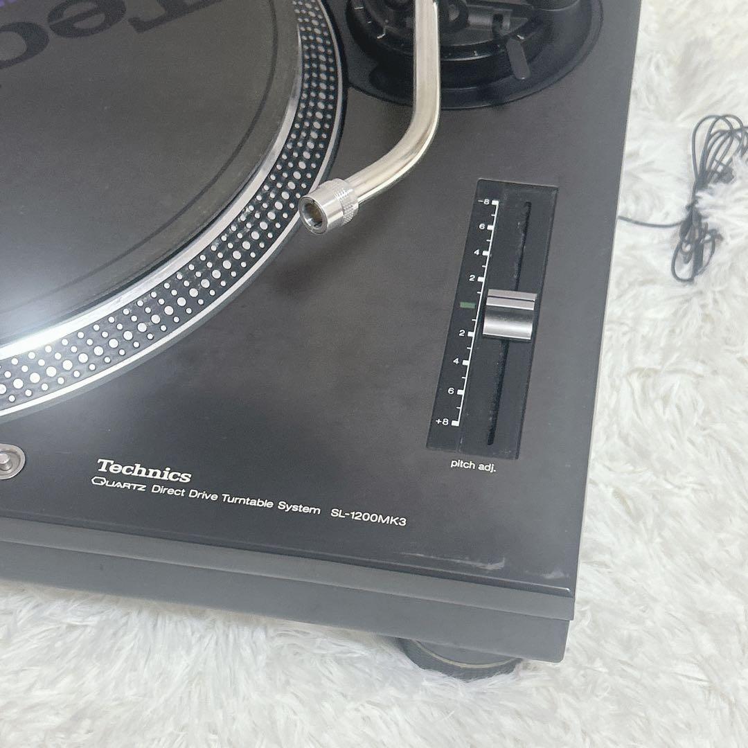 【極美品】Technics SL-1200MK3 ブラック 完動品 カバー付　黒