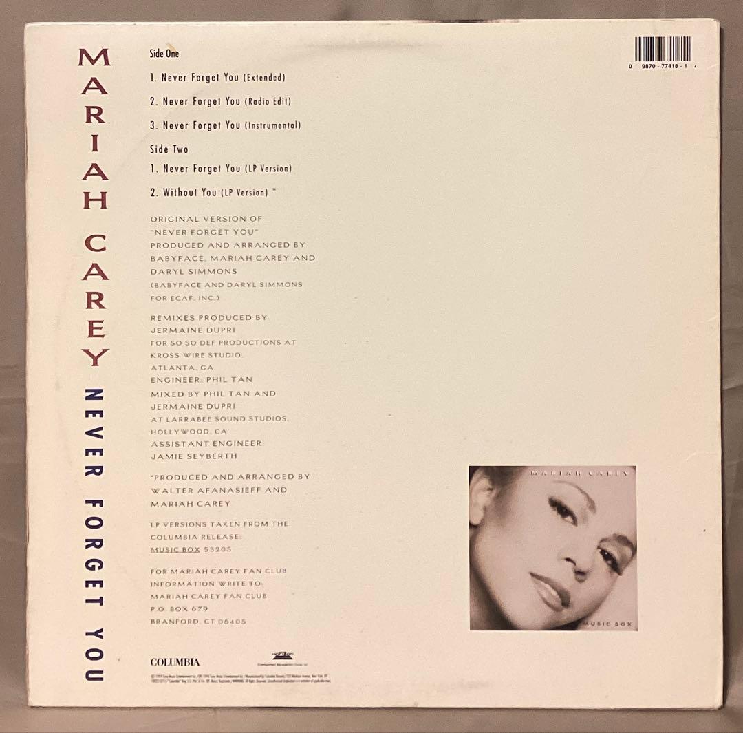 (USED)mariah carey never forget you レコード