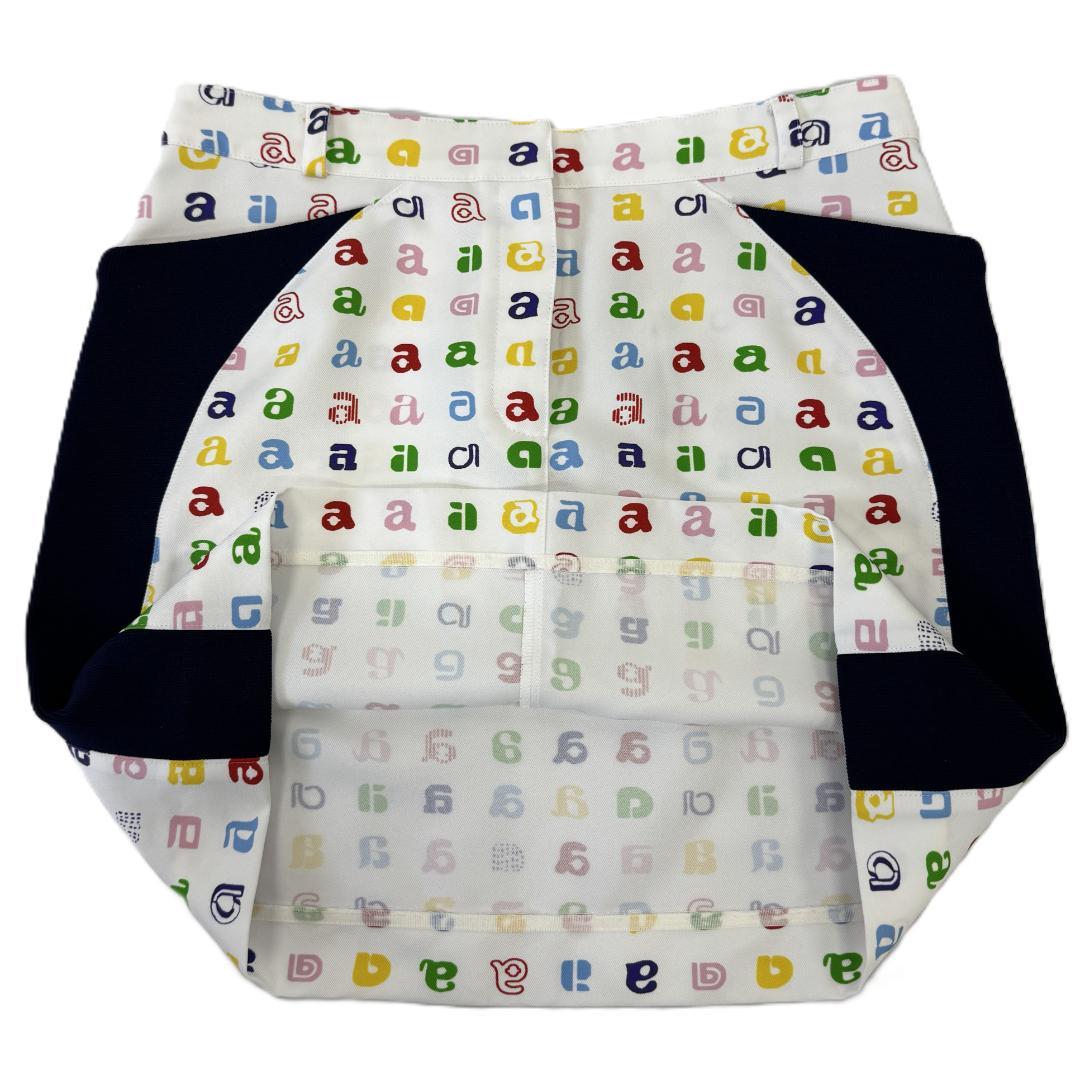 【美品】アルチビオ archivio ゴルフウェア 総柄 ミニスカート 38M