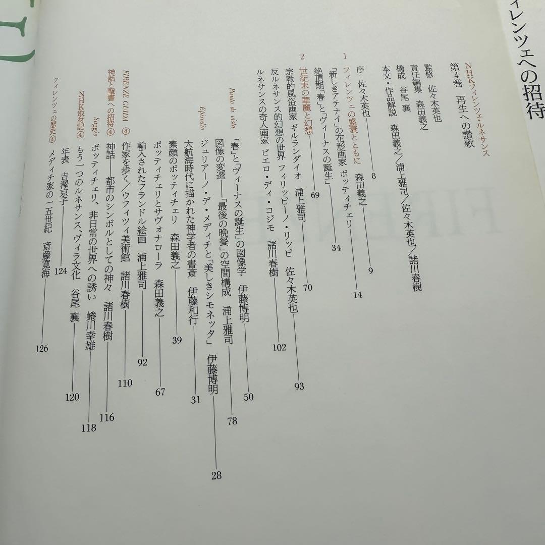 1991年刊・希少！NHK『フィレンツェ・ルネサンス』全6巻セット レトロ本