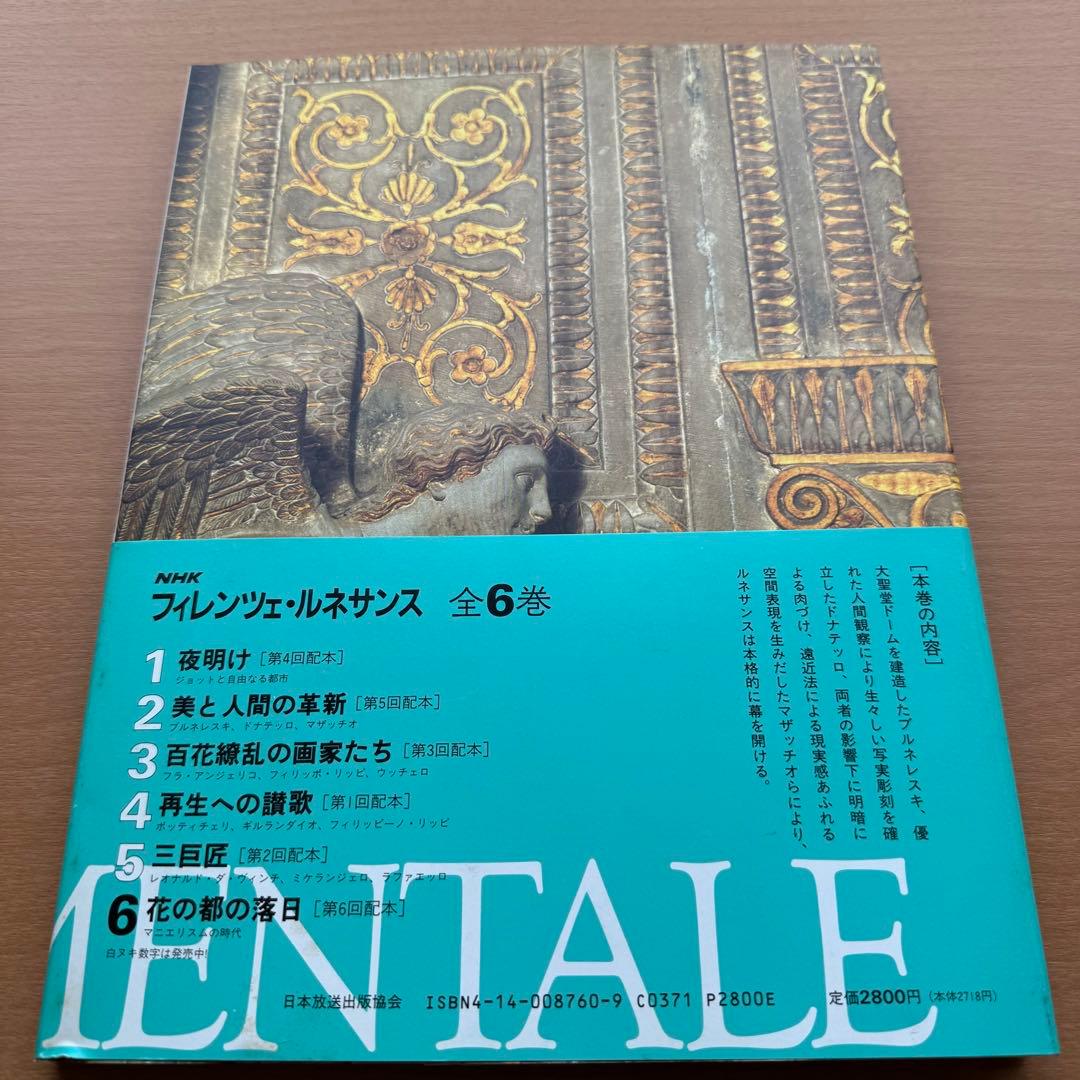1991年刊・希少！NHK『フィレンツェ・ルネサンス』全6巻セット レトロ本