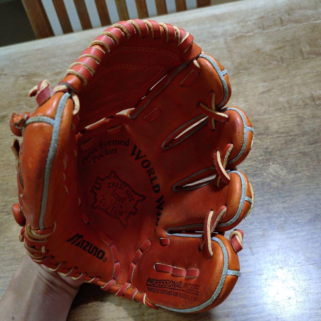 H*U様 貴重 MIZUNO ミズノ 硬式 グローブ 内野 使用僅か