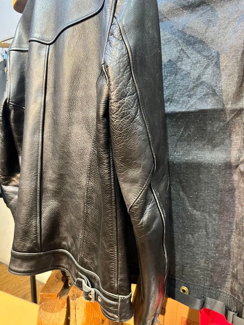 BACKBONE THE CLASSIC ブラックレザーシングルライダース