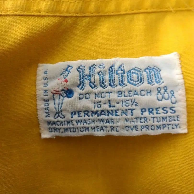 【HILTON】70s USA製 ヴィンテージ ボーリングシャツsizeL