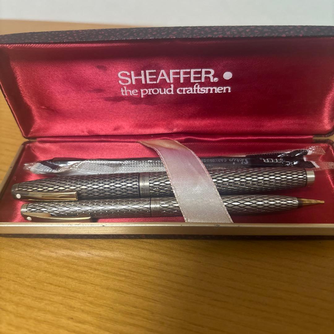 連休価格❤️☆SHEAFFER 万年筆・シャーペンセット　スターリングシルバー