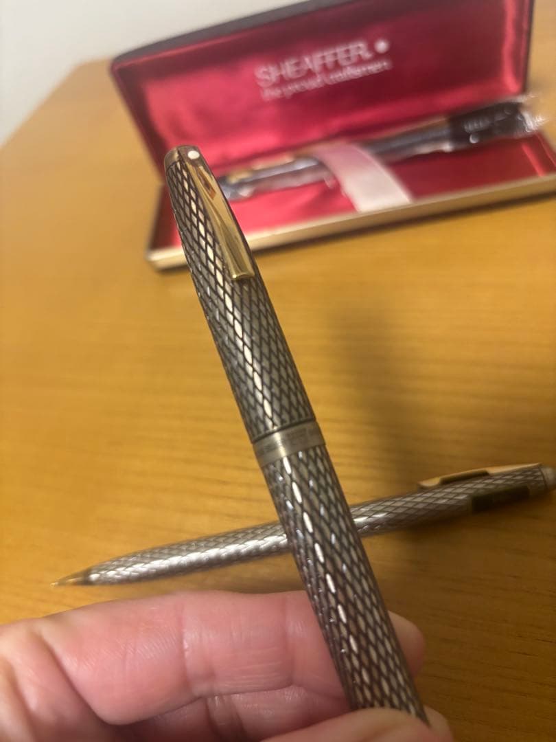 連休価格❤️☆SHEAFFER 万年筆・シャーペンセット　スターリングシルバー
