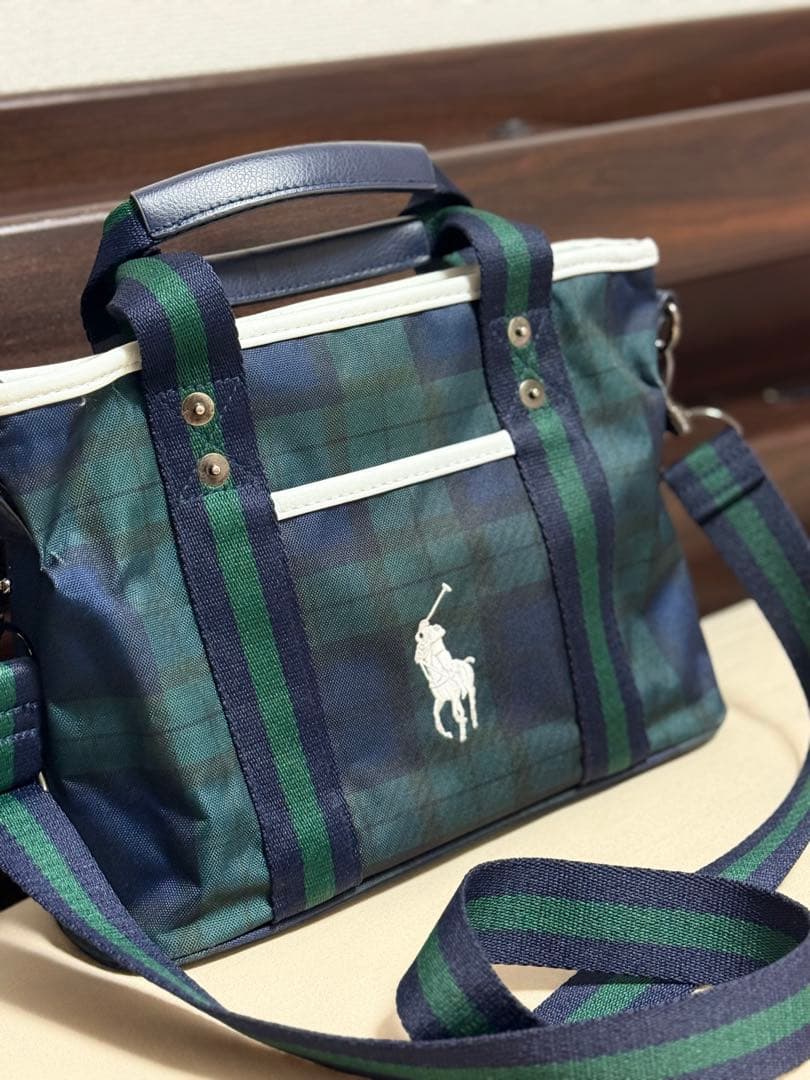 Ralph Lauren POLO GOLF カートバッグ　チェック　2WAY