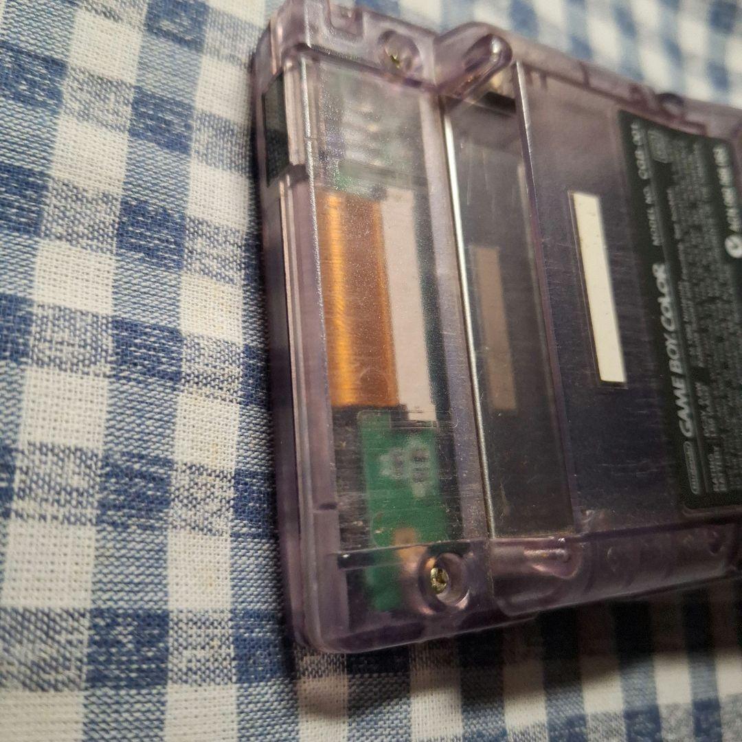 ゲームボーイカラー　本体　GAMEBOYCOLOR　クリアパープル