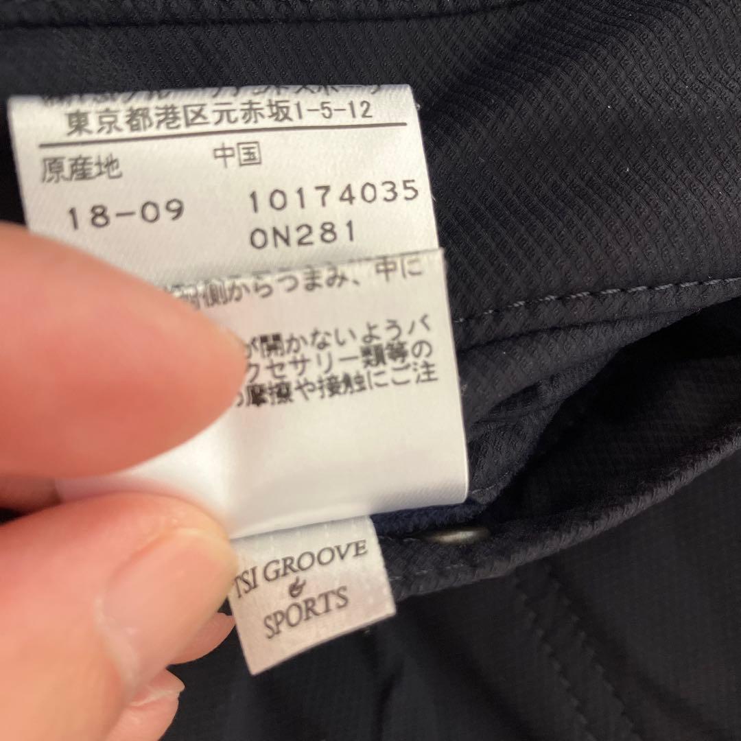 極美品★パーリーゲイツダウン中綿パンツ4(M)ネイビー
