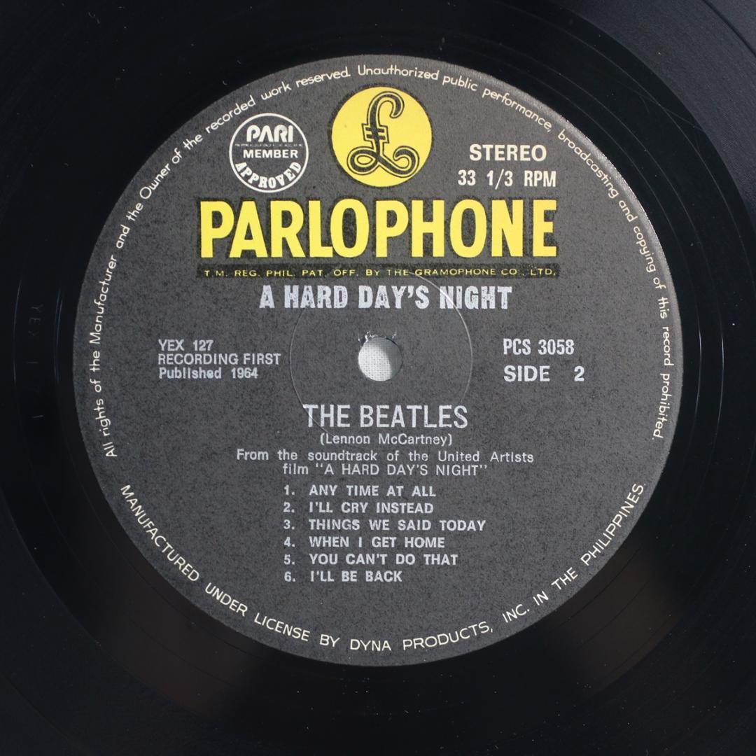 The Beatles A Hard Day's Night フィリピン盤 LP
