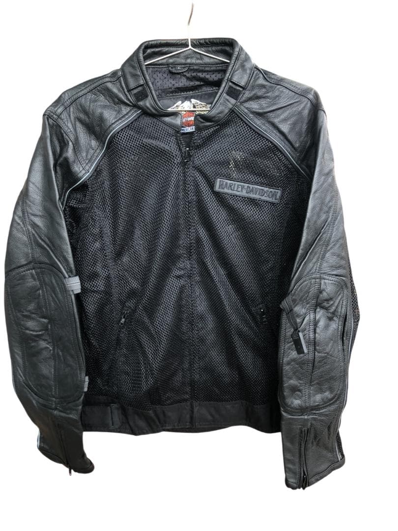 新品 Harley-Davidson 2WAY ライダースレザージャケット L