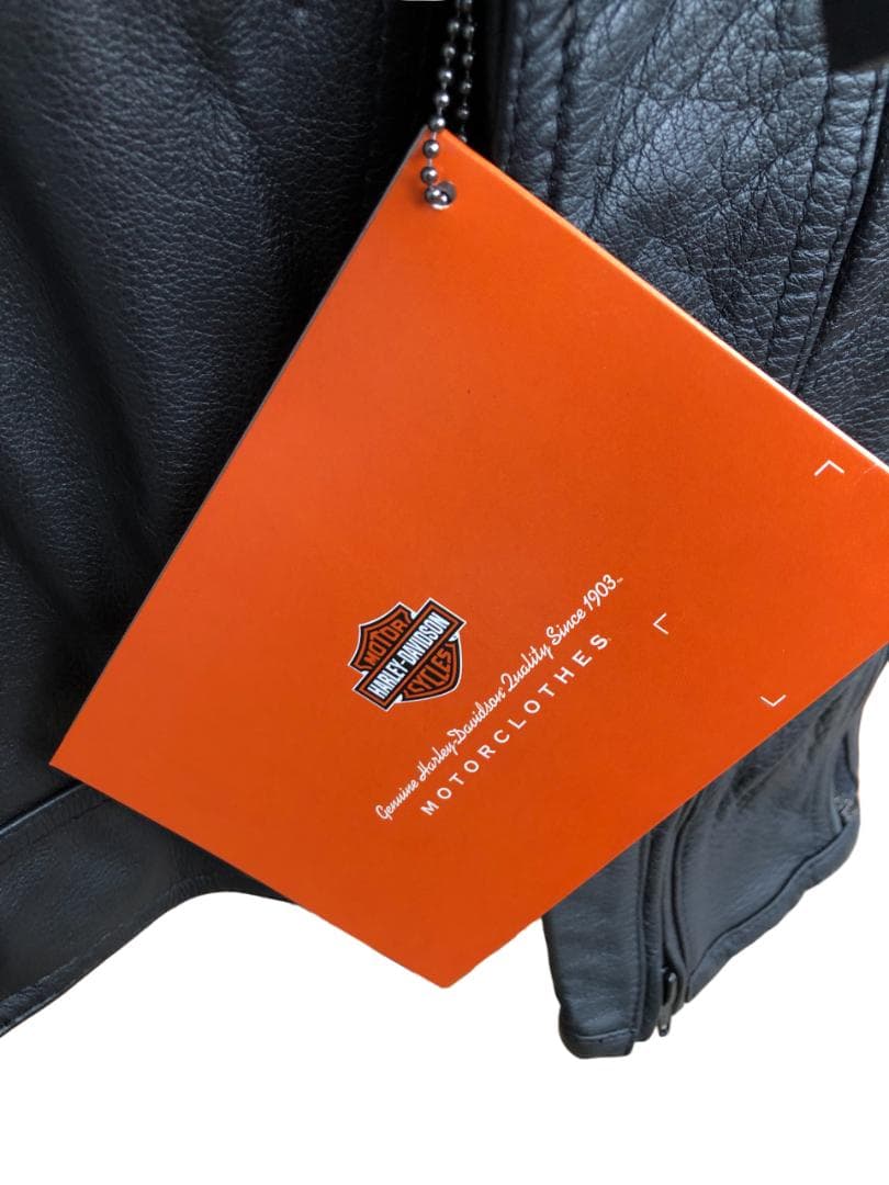 新品 Harley-Davidson 2WAY ライダースレザージャケット L