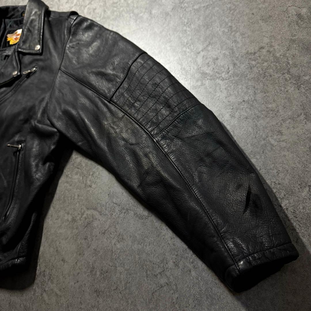Harley-Davidson XXL ダブルライダース　レザージャケット　黒