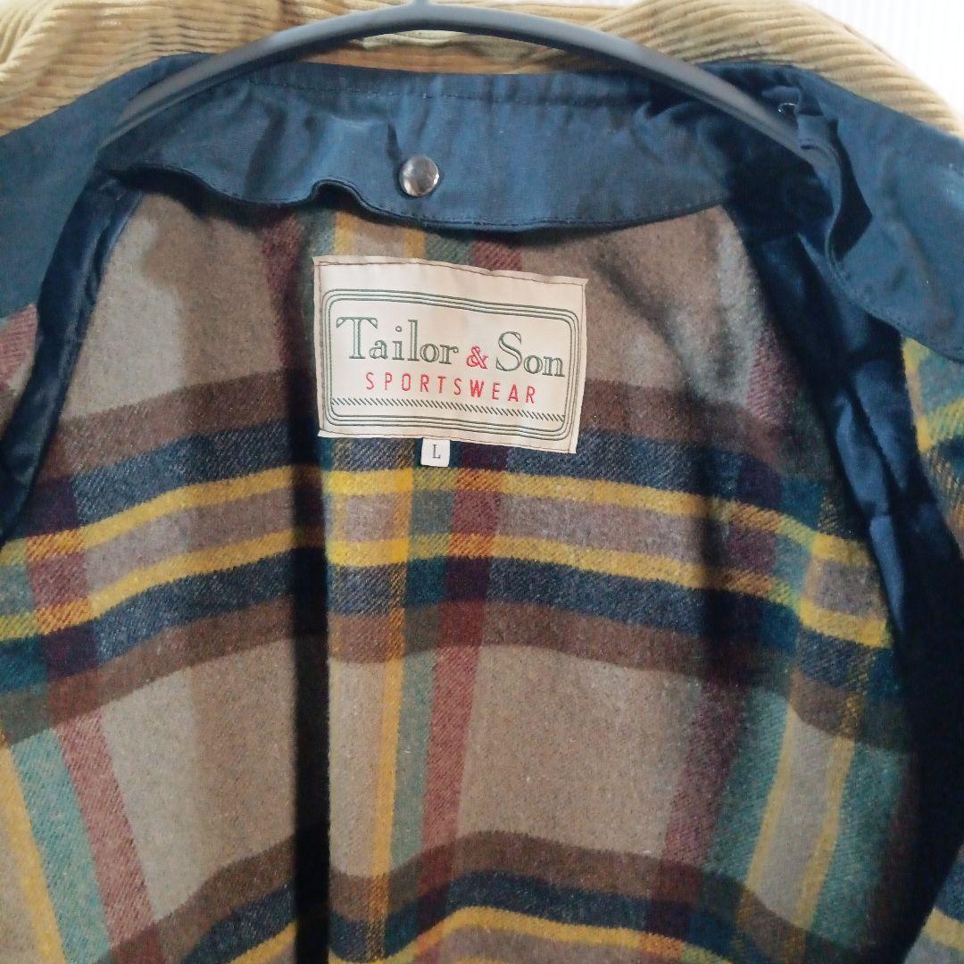 イタリー製　ファイヤーマンコート　Tailor&Sonネイビー L