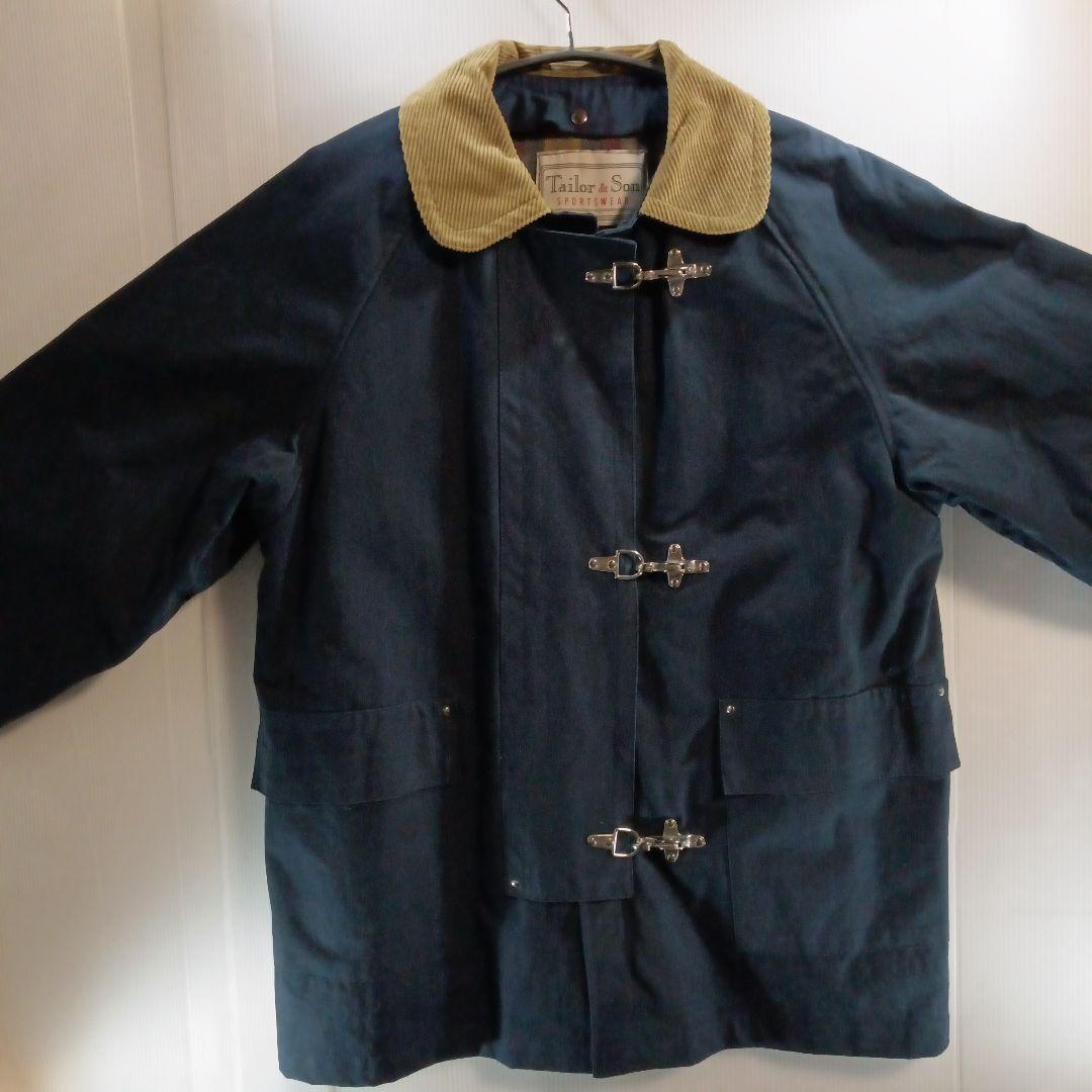 イタリー製　ファイヤーマンコート　Tailor&Sonネイビー L