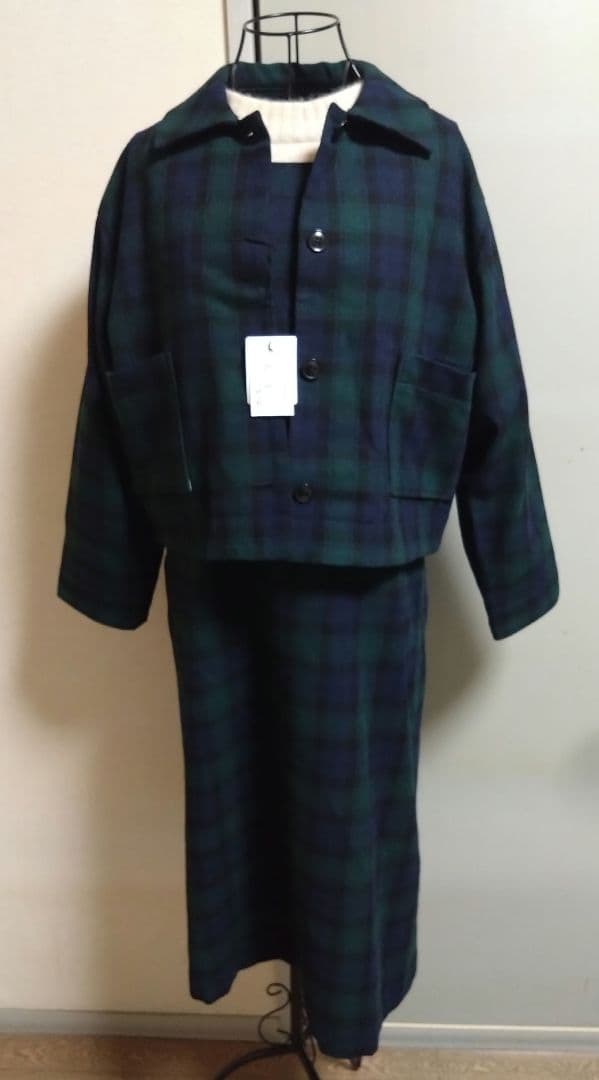 【花木おまとめ】bulle de savon チェックジャンパースカート