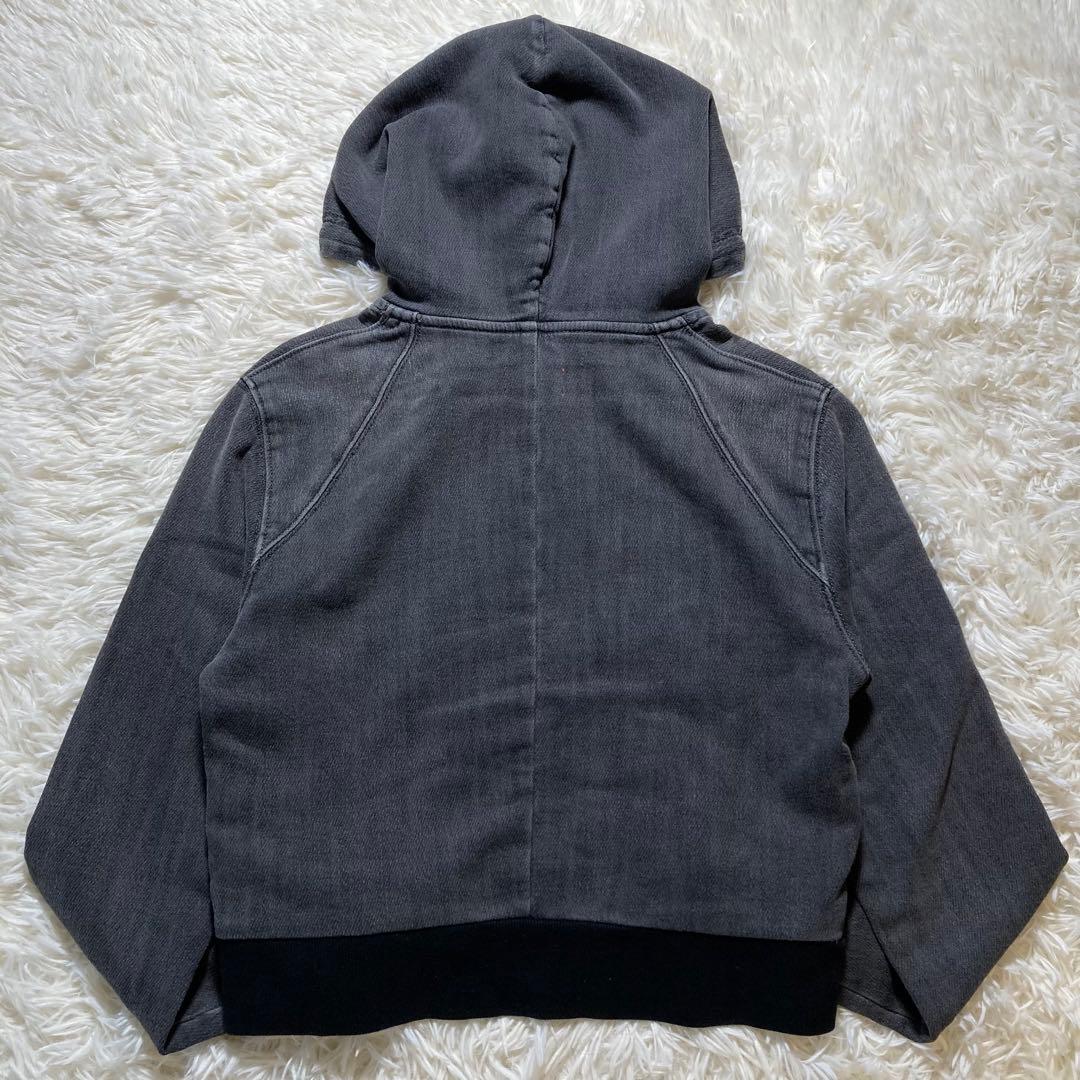 極美品 ディーゼル D-ANGY-HOOD-NE パーカー L コットン グレー