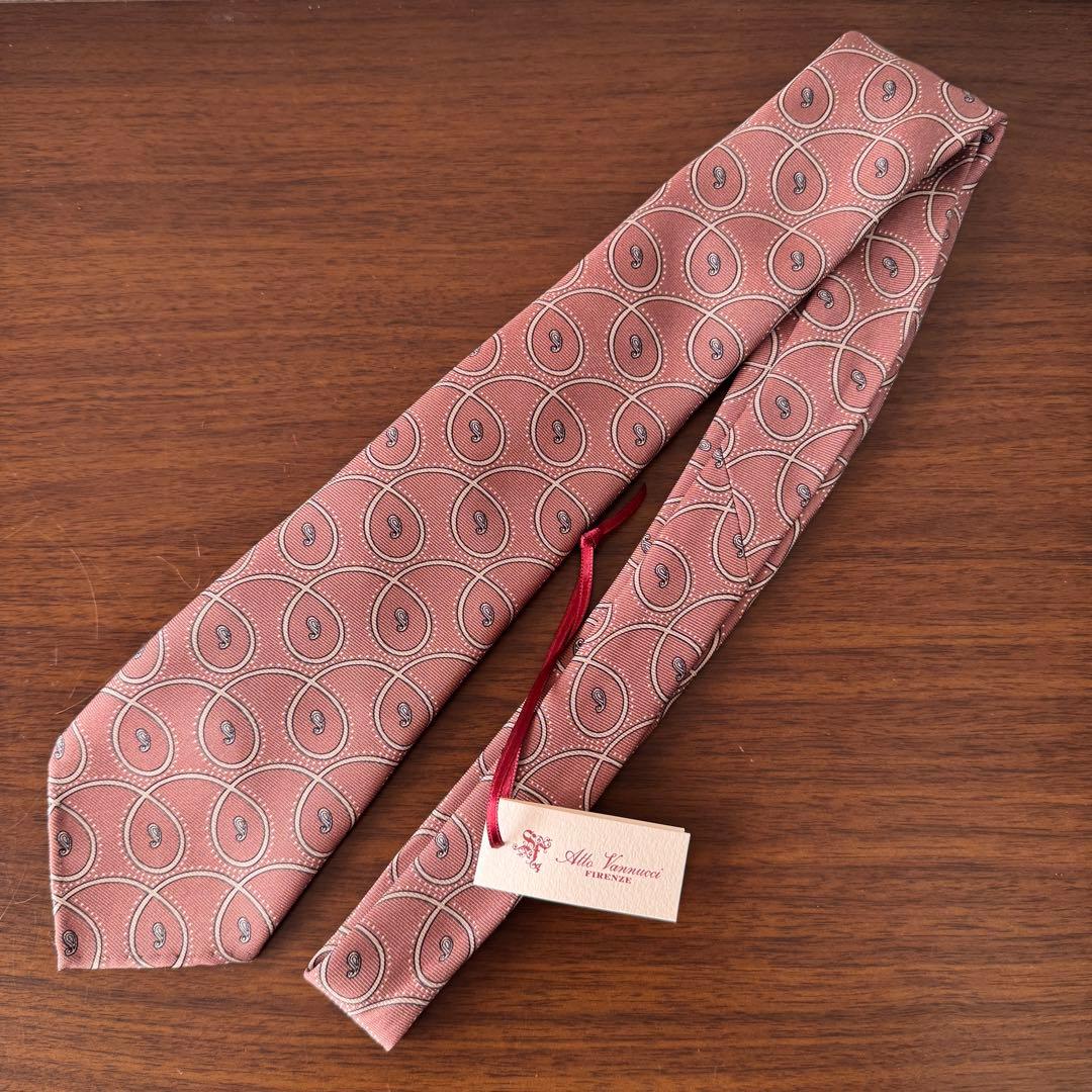 【新品】Atto Vannucci セッテピエゲ シルク ネクタイ