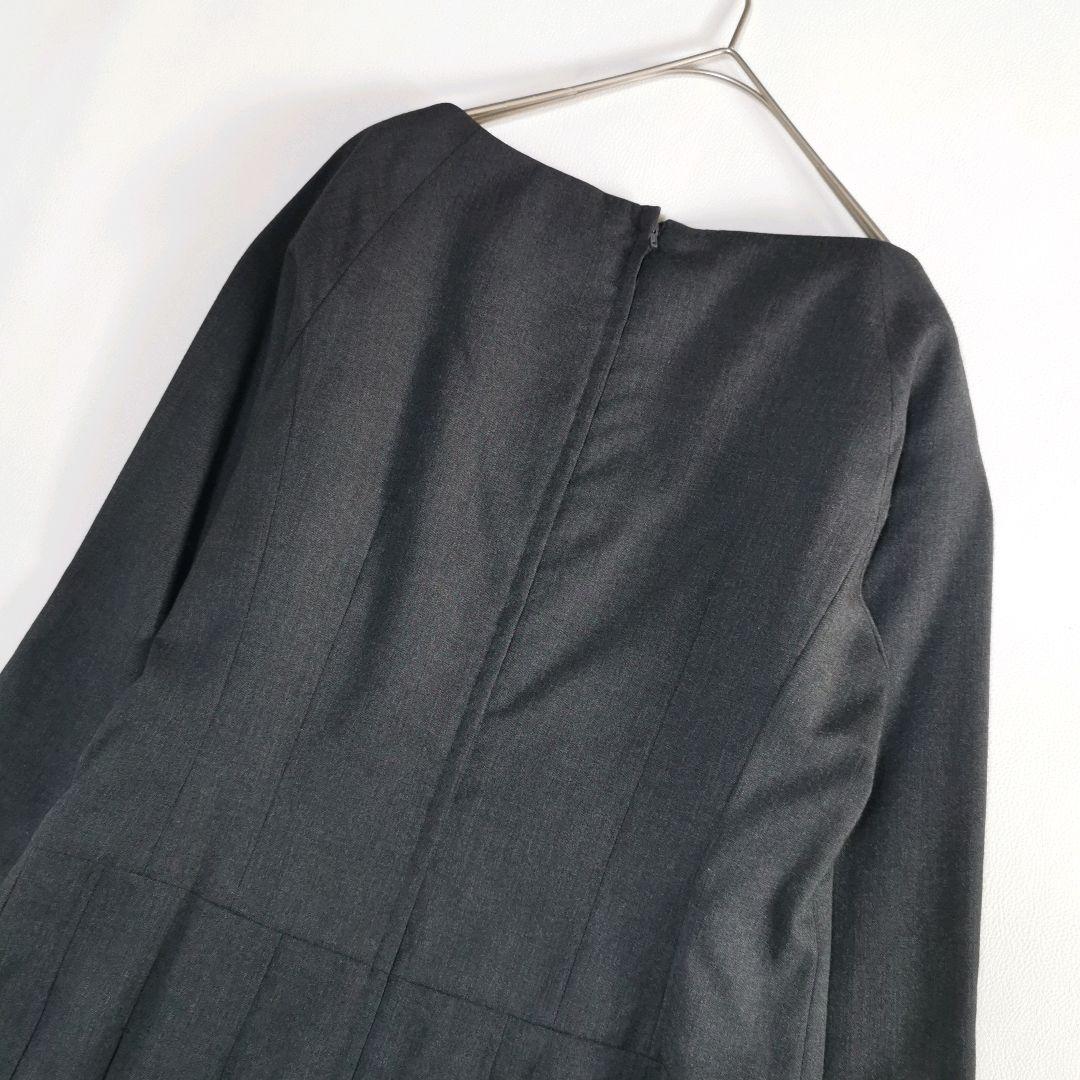 【美品✨】バレンシアガ ロングワンピース プリーツ フレア ウール100% 38