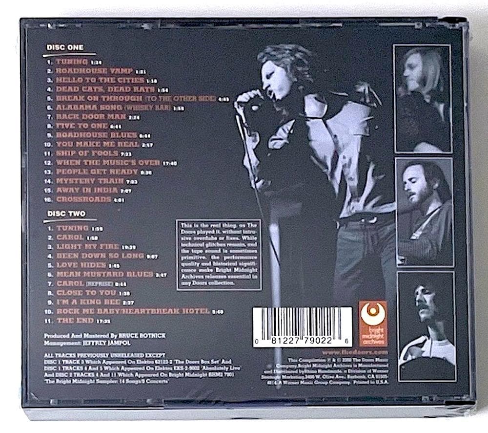 新品未開封 廃盤 2CD DOORS ドアーズ ライヴ・イン・デトロイト