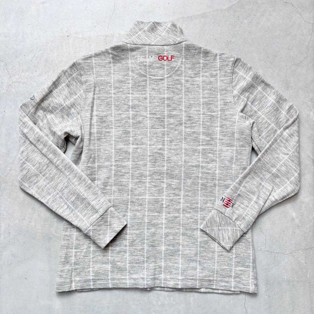 BEAMS GOLF ビームスゴルフ ウール混 ハーフジップハイネックシャツ M